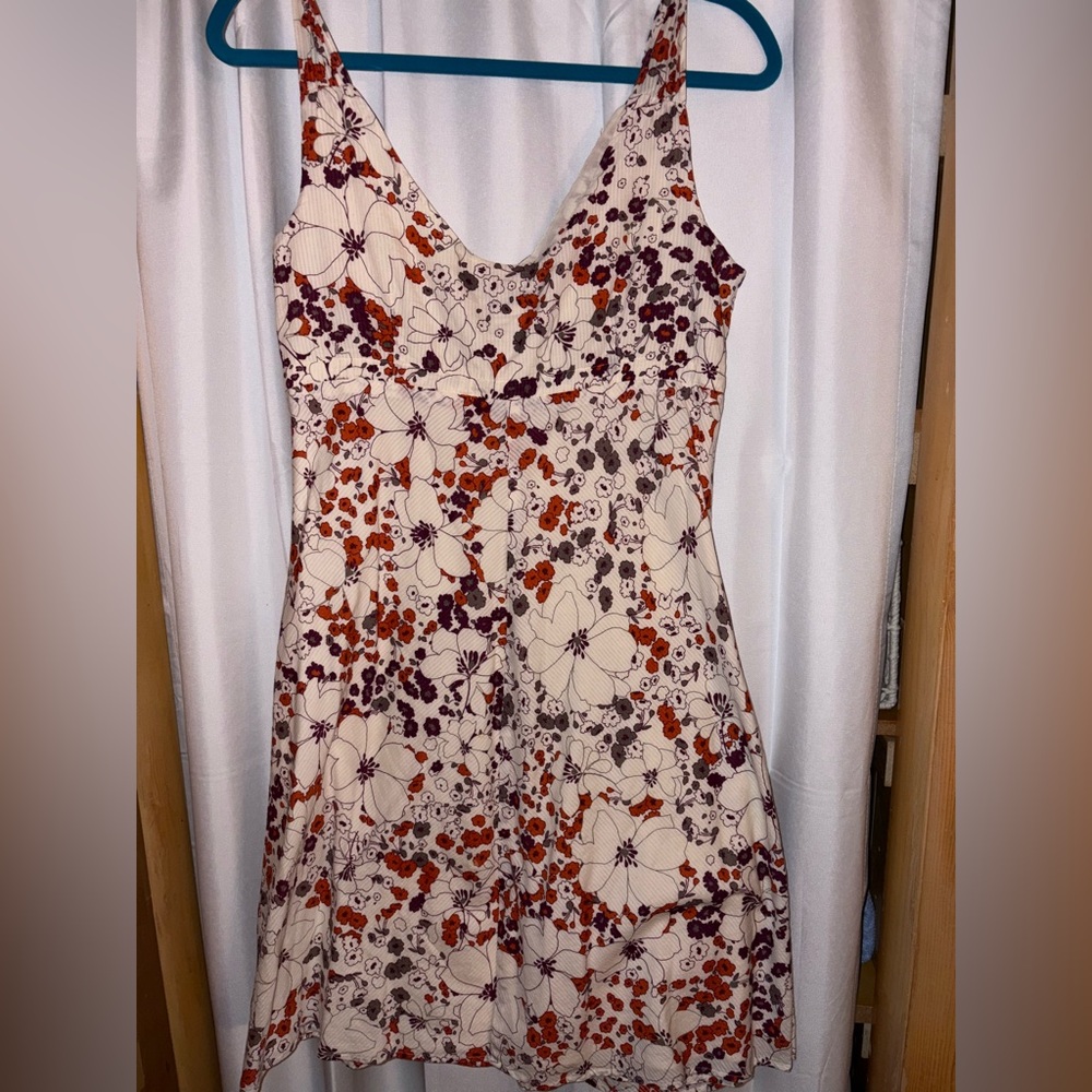 Patagonia Purple and Orange Floral Mini Dress